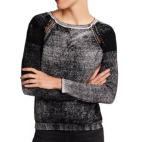 Blanc Noir Huntress Mesh Boyfriend Sweater Small - Picture 1 of 6